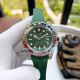 High Replica Rolex Submariner  Watch Black Face Rubber strap Rainbow Bezel  40mm (5)_th.jpg